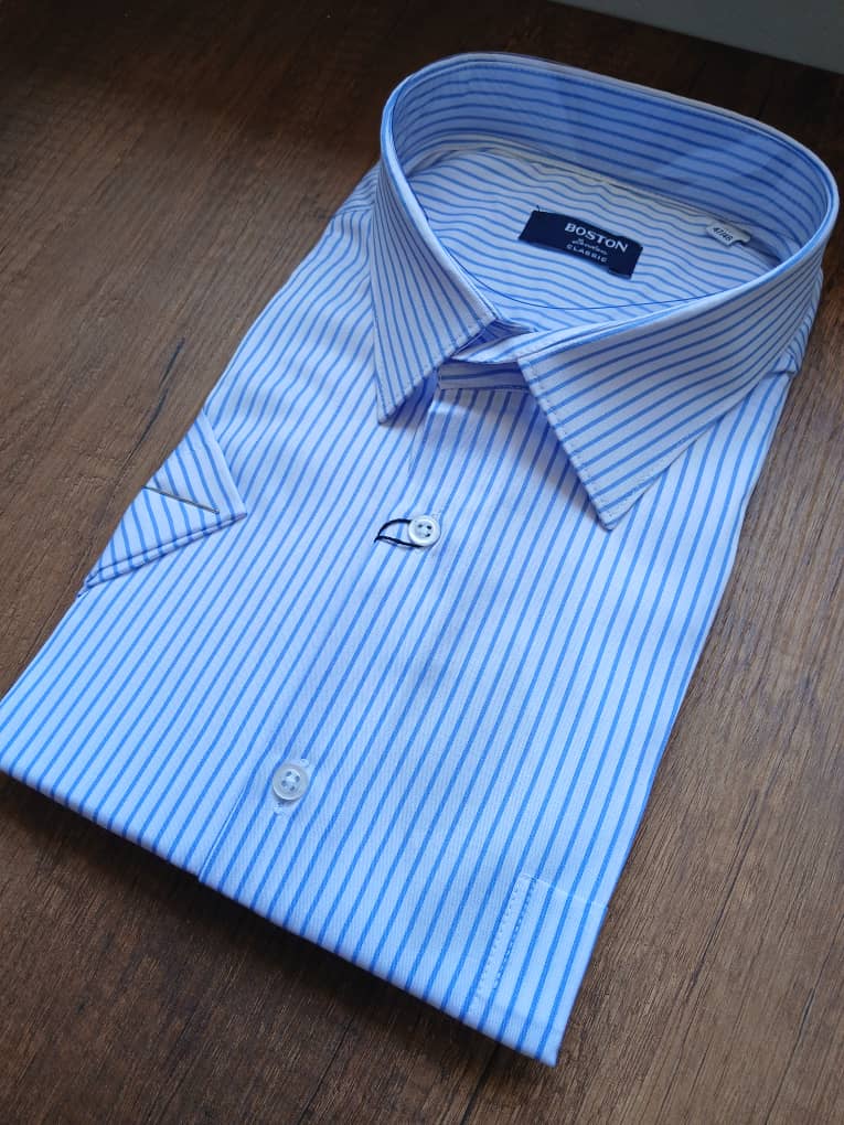 Chemise Boston a rayure - Manche courte