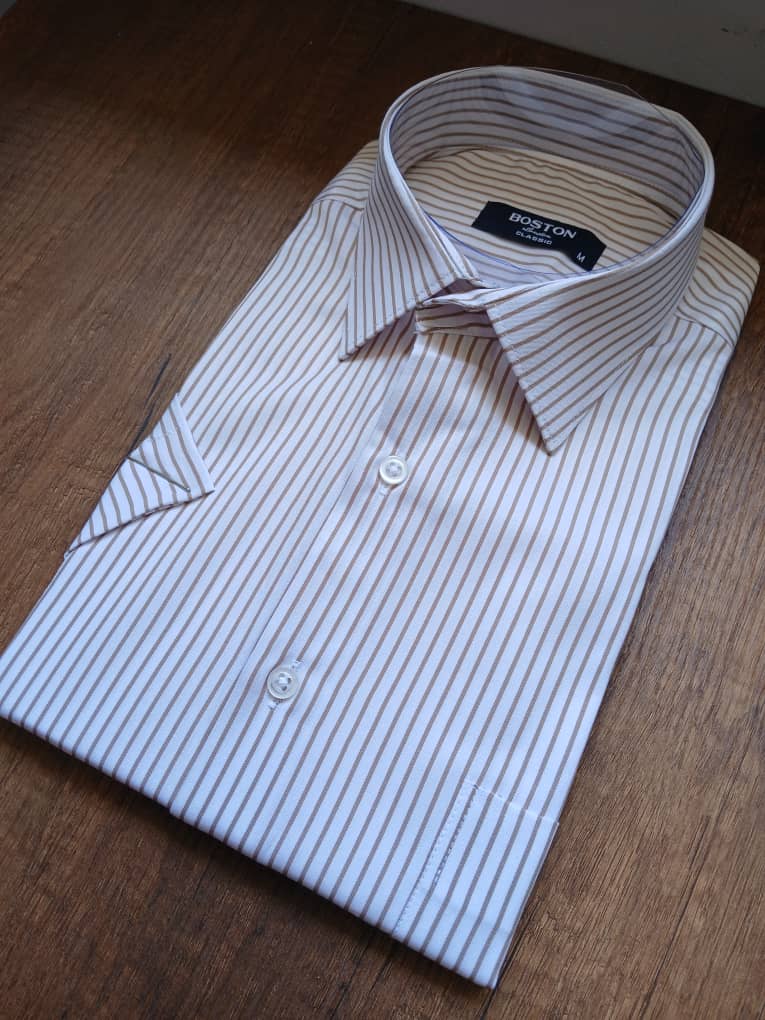 Chemise Boston a rayure - Manche courte